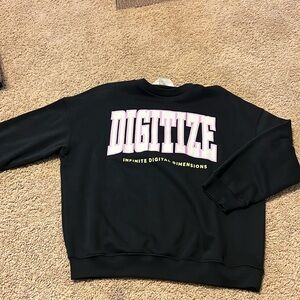 Boys Black Pullover Sweatshirt